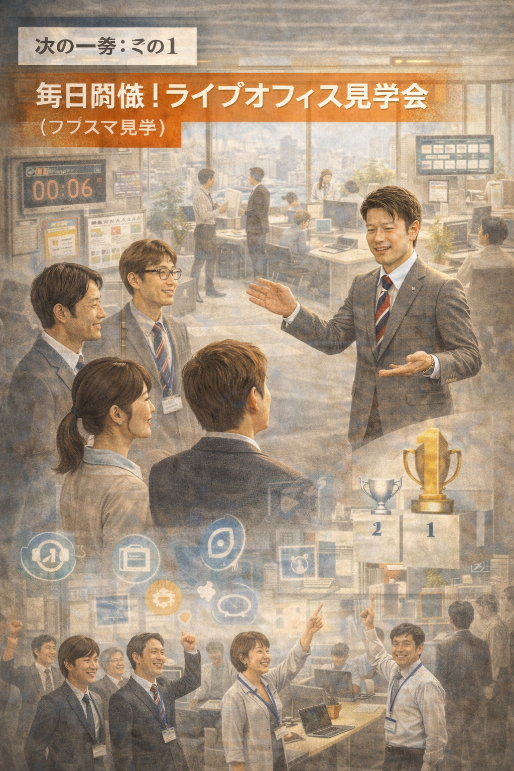 次の一歩｜その1 毎日開催！ライブオフィス見学会（ワクスマ見学）への招待